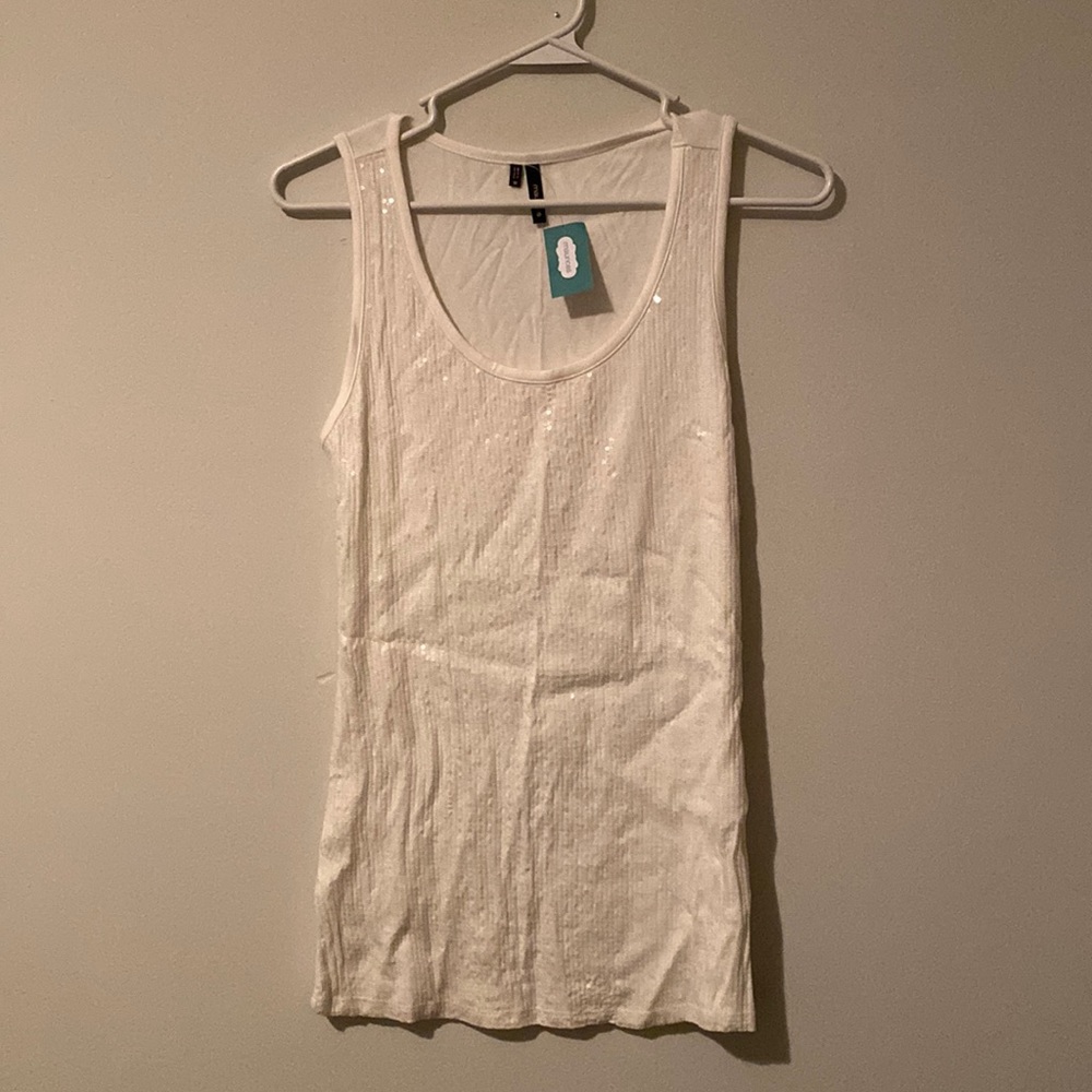 Glittery tank top NWT Womens medium